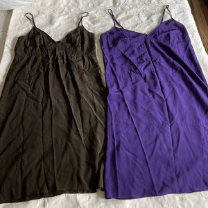 Bundle Silk Slip Dresses Size M